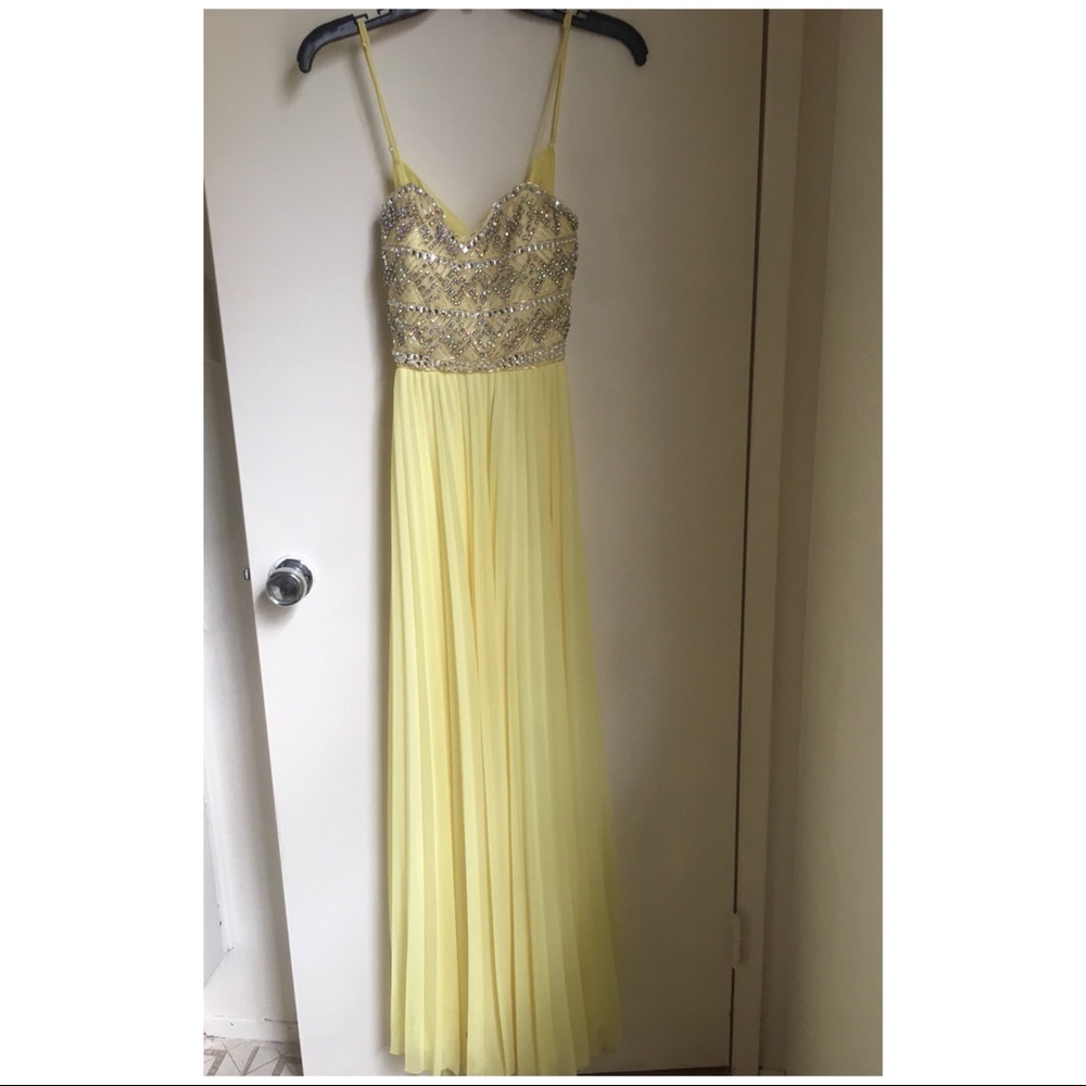 Yellow Sequenced Dress